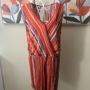 Striped Multicolor Sleeveless Romper